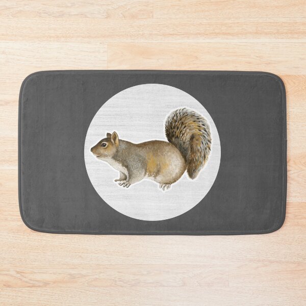 Item preview, Eastern Gray Squirrel Watercolor Drawing designed and sold by LivingColorful.