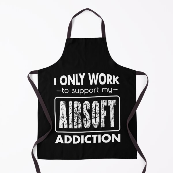 Item preview, I Work to Support my Airsoft Addiction Quote designed and sold by MaryAller.