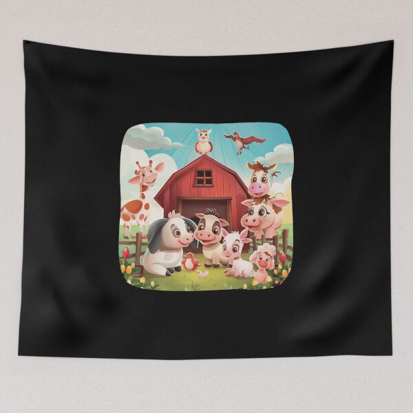 Item preview, Funny Animals on the Farm.Cows,Pigs,Chickens,Goats designed and sold by elnexshop.