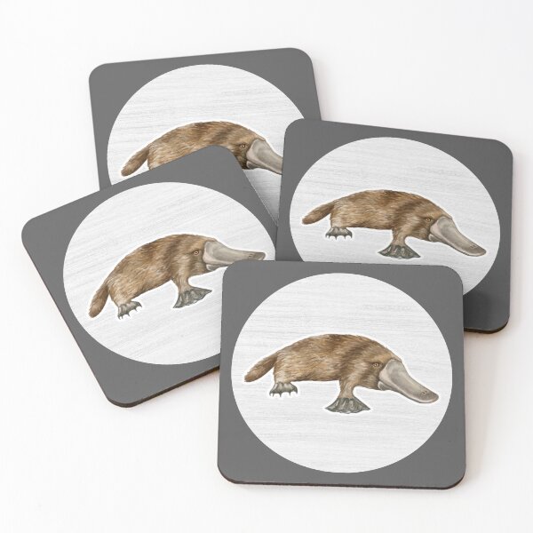 Item preview, Platypus Watercolor Drawing designed and sold by LivingColorful.