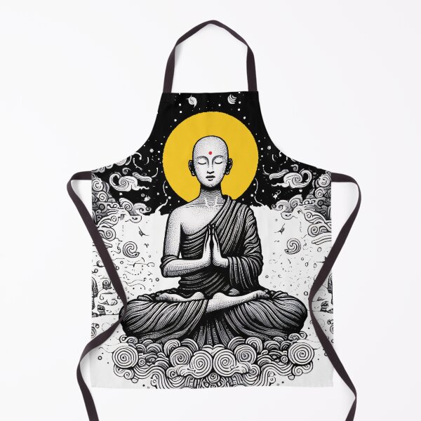 Item preview, Meditating Monk in Clouds - Abstract designed and sold by AD-Digital-Art.