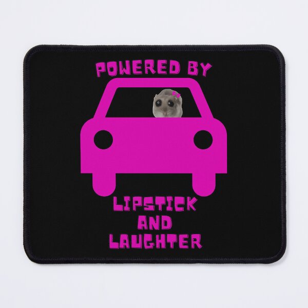 Item preview, Powered by Lipstick and Laughter: Sad Hamster Funny Coquette Collection - Cute Gifts for Girls, Friends, and Girlfriends designed and sold by BrooklynRhodes.