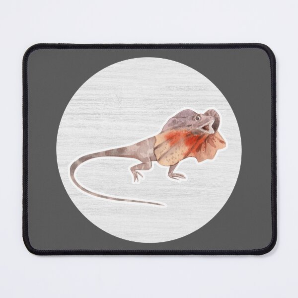 Item preview, Frilled-Neck Lizard Watercolor Drawing designed and sold by LivingColorful.
