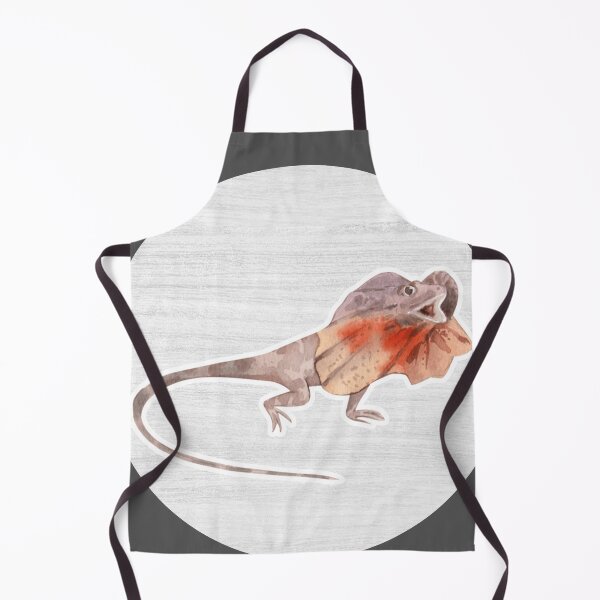 Item preview, Frilled-Neck Lizard Watercolor Drawing designed and sold by LivingColorful.