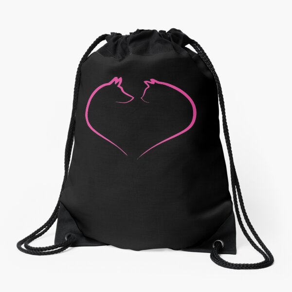Veterinarian Dog Cat Heart Drawstring Bag