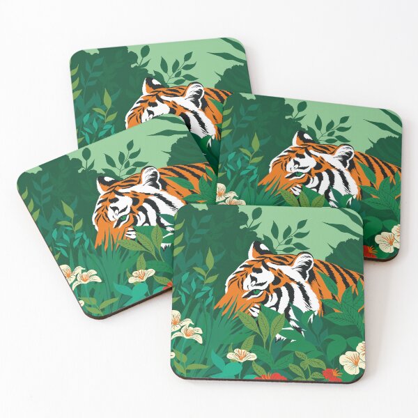 Item preview, Tiger in the Garden designed and sold by RolandosBazaar.