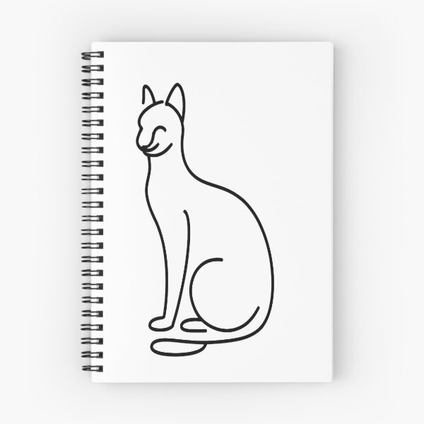 Aperçu de l'œuvre Dessin au trait chat créée et vendue par MD2Graphics.