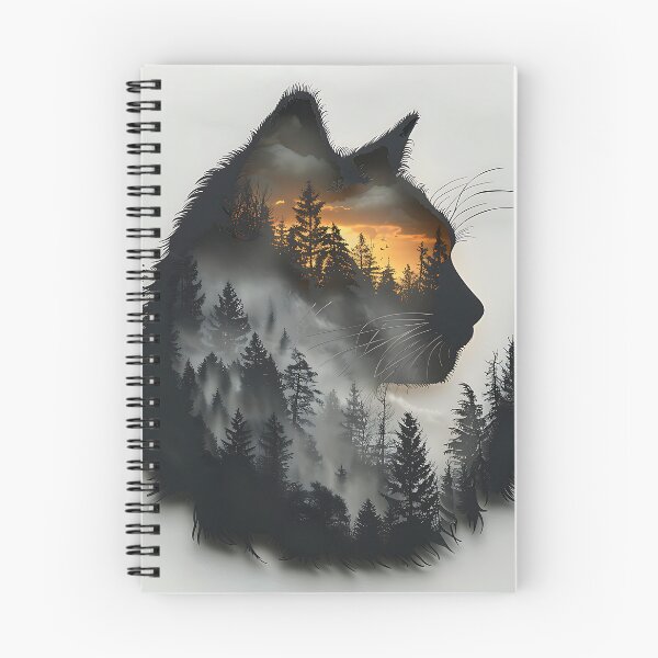 Item preview, Double Exposure Cat designed and sold by FrostyFrisby.