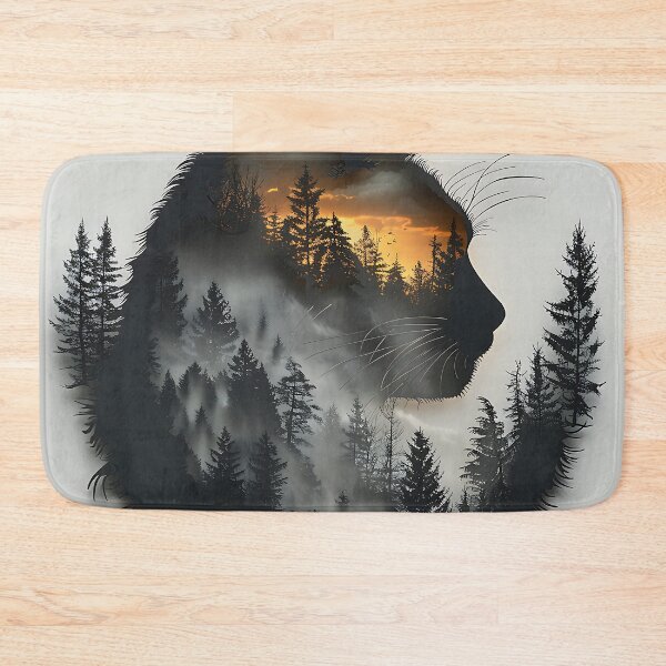 Item preview, Double Exposure Cat designed and sold by FrostyFrisby.