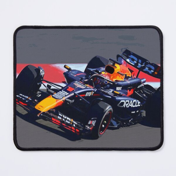 Aperçu de l'œuvre Max Verstappen pilotant son aquarelle de course F1 2024 2 créée et vendue par Rodissimus1984.