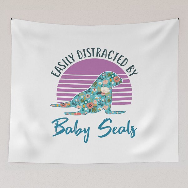 Item preview, Easily Distracted by Baby Seals designed and sold by jaygo.