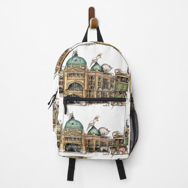 Item preview, Melbourne tram and Flinders street designed and sold by Jenny Wood.