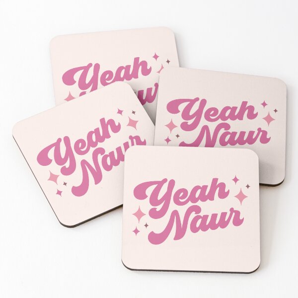 Item preview, Yeah Naur; cute australian accent quote; pink designed and sold by MamSelle.