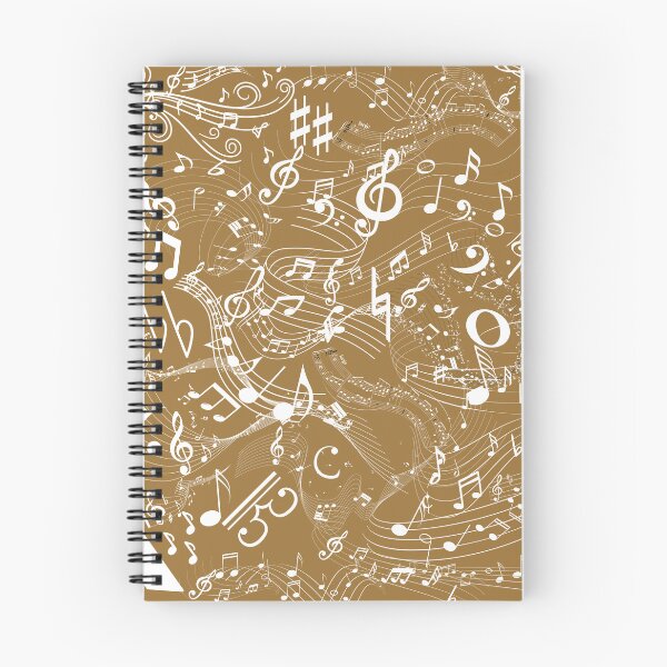 Item preview, Music Everywhere In Gold & White Original Graphic Artwork  designed and sold by BrightrDayMusicArt.