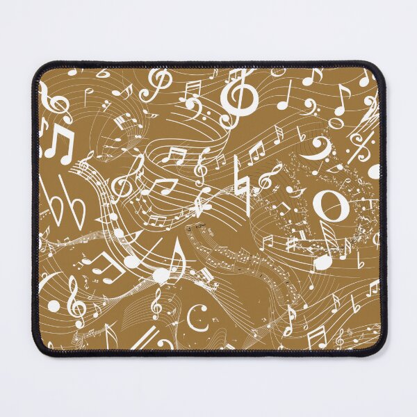 Item preview, Music Everywhere In Gold & White Original Graphic Artwork  designed and sold by BrightrDayMusicArt.