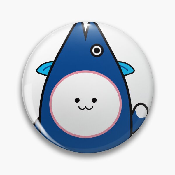 Item preview, cute blue fish character in Ocean designed and sold by SweetTravels.