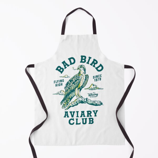 Item preview, Bad Bird Aviary Club 1979. Badass Osprey Smoking A Joint. Cannabis Gift designed and sold by The Whiskey Ginger Design Shop.