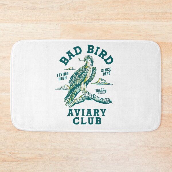 Item preview, Bad Bird Aviary Club 1979. Badass Osprey Smoking A Joint. Cannabis Gift designed and sold by The Whiskey Ginger Design Shop.
