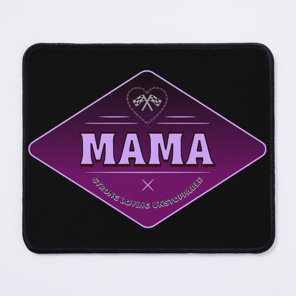 Item preview, Mama Strong Loving Unstoppable Love Heart Racing Checkered Flag Mothers Day Mom Mother designed and sold by CarantinedChaos.