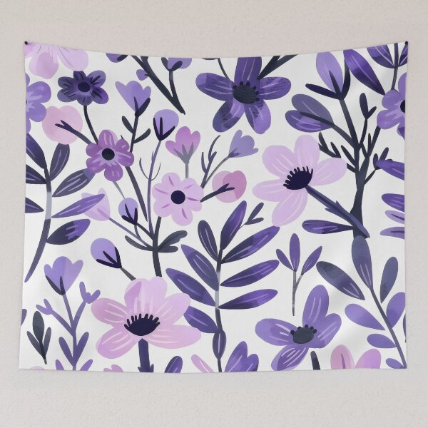 Item preview, Purple Floral Pattern designed and sold by CulturalVibes.