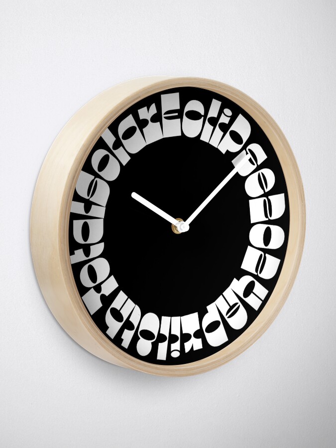 Thumbnail 1 of 4, Clock, Solar Eclipse 2024 designed and sold by Hypertexthero.