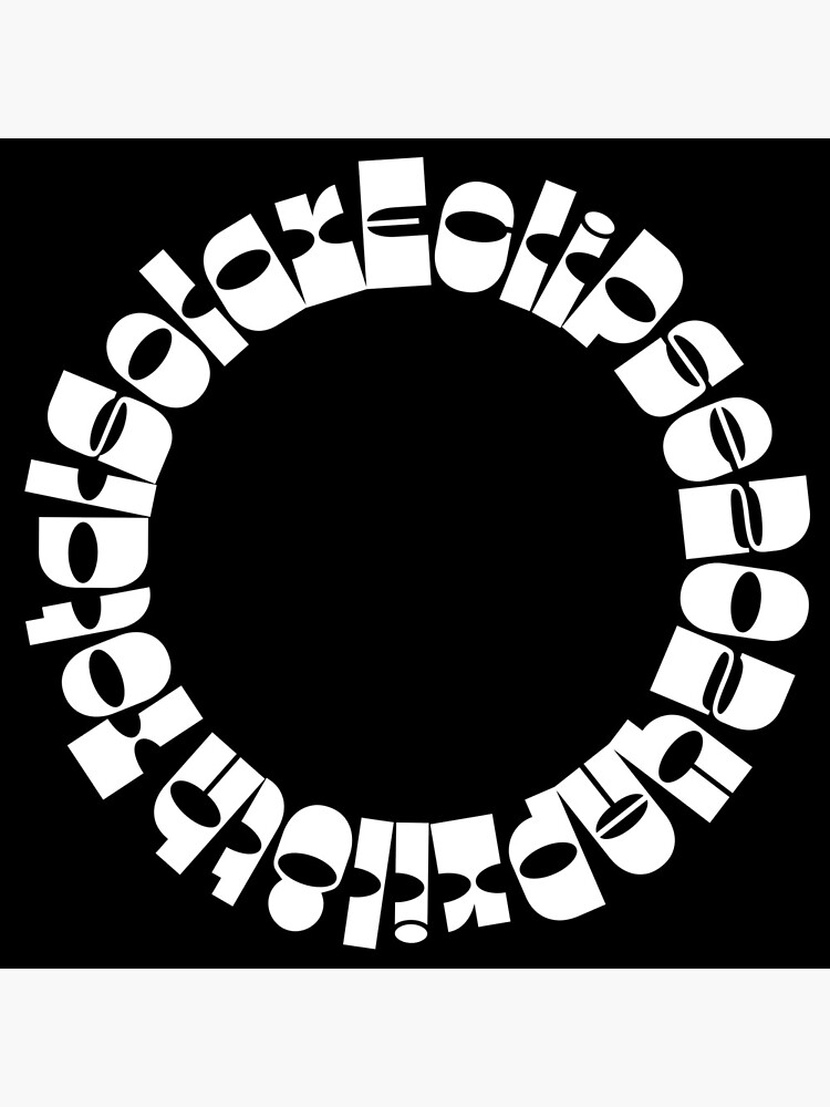 Thumbnail 4 of 4, Clock, Solar Eclipse 2024 designed and sold by Hypertexthero.