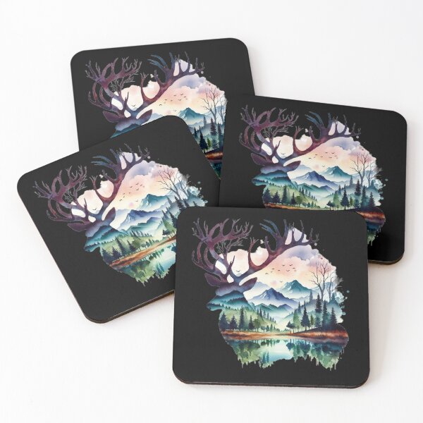 Item preview, deer in the mountains designed and sold by poteguy.