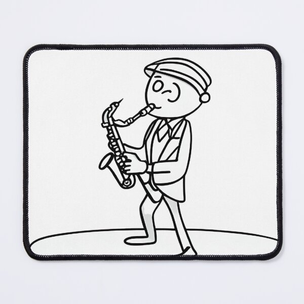 Item preview, Saxophonist designed and sold by StyleSketch.