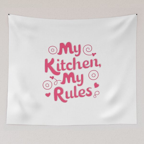 Item preview,  My kitchen my rules pink designed and sold by bukajart.