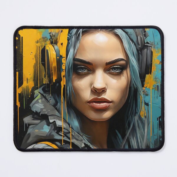 Item preview, Female cyberpunk hero designed and sold by auntpeg.