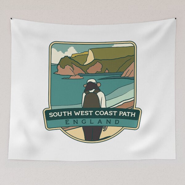 Item preview, South West Coast Path – England hiking designed and sold by Moritz Schwäble.
