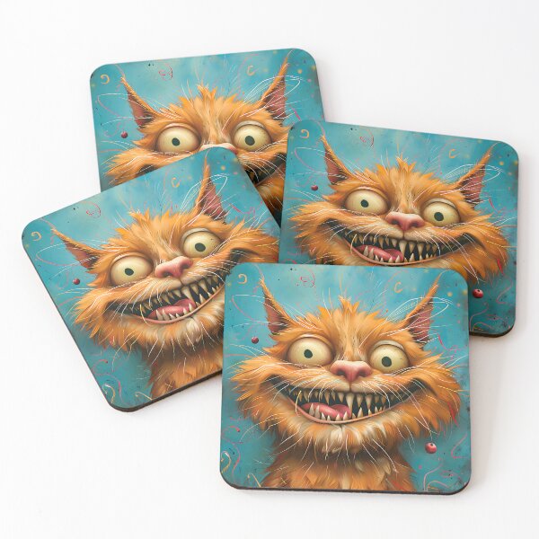 Item preview, Crazy Smiling Cartoon Cat designed and sold by FrostyFrisby.