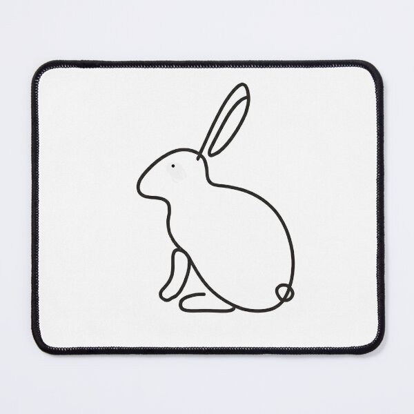 Aperçu de l'œuvre Dessin au trait de lapin créée et vendue par MD2Graphics.