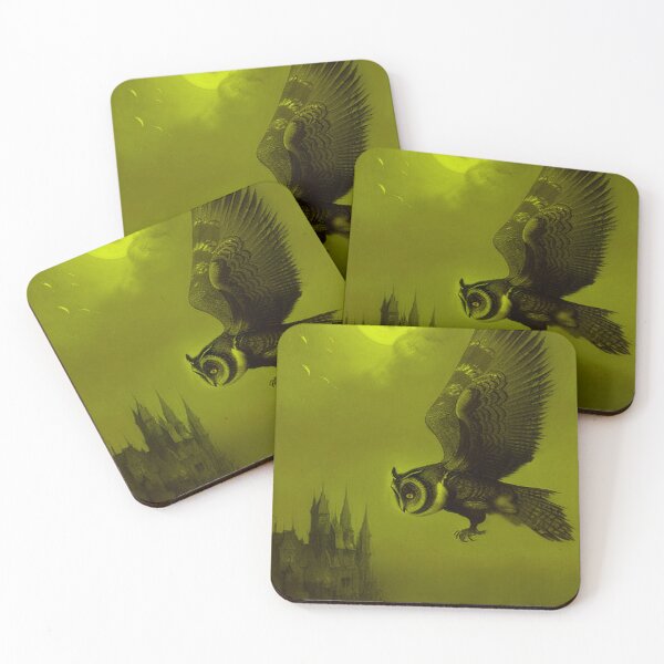 Item preview, Classic Vintage Haunting Owl and Castle designed and sold by TheDarkWardrobe.