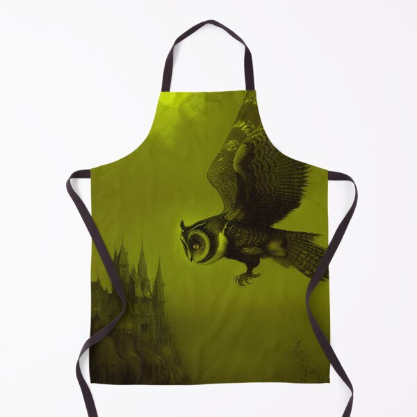 Item preview, Classic Vintage Haunting Owl and Castle designed and sold by TheDarkWardrobe.