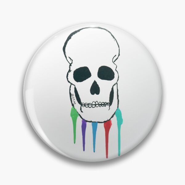 Item preview, Dripping Color Skull designed and sold by Lqt-art.