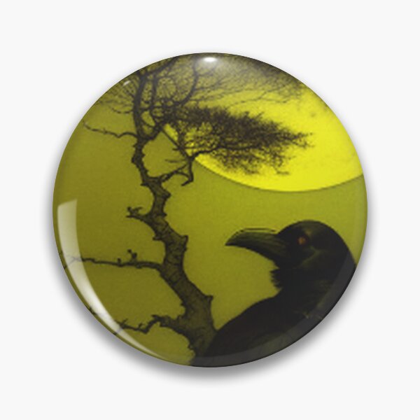 Item preview, Classic Vintage Haunting Raven Moon designed and sold by TheDarkWardrobe.