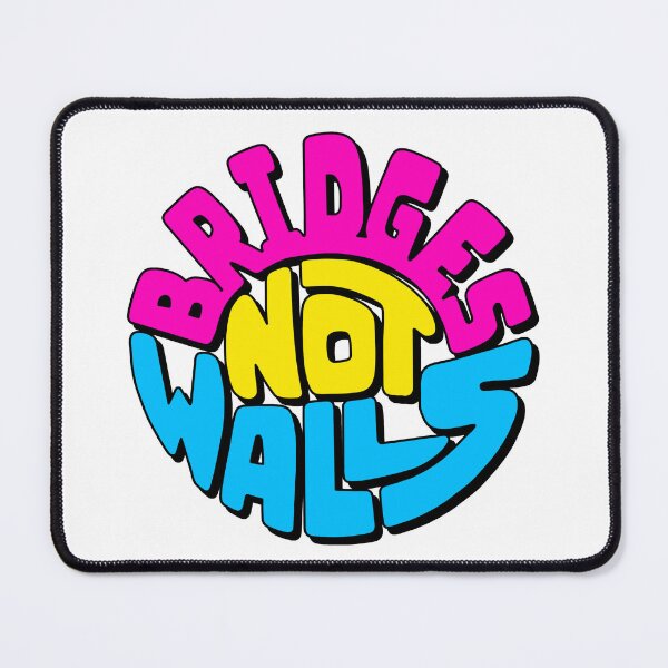 Item preview, Bridges Not Walls Word Art designed and sold by Unhinged Heather.
