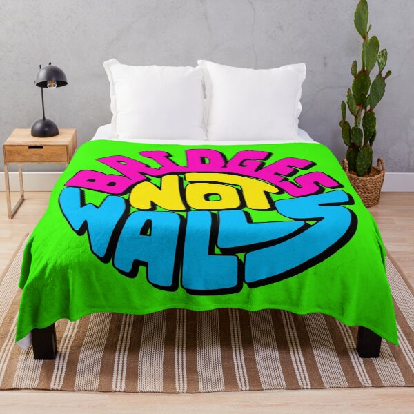 Item preview, Bridges Not Walls Word Art designed and sold by Unhinged Heather.
