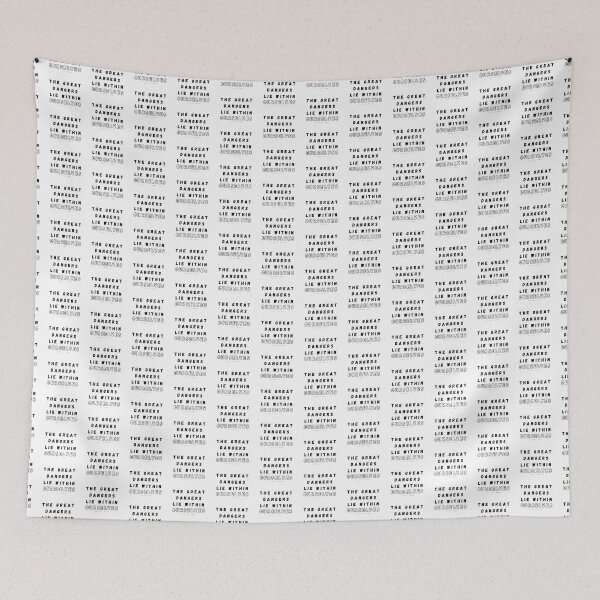 Item preview, Great Dangers Lie Within Les Mis quote Hugo designed and sold by TheWriteHand.