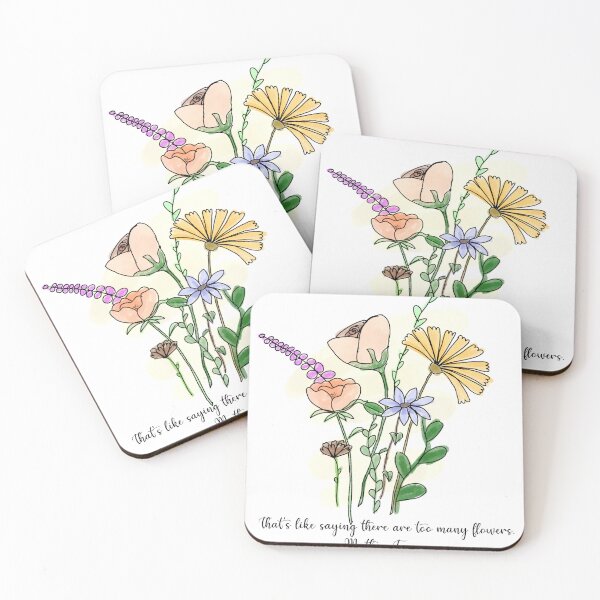 Item preview, Mother Teresa flowers quote designed and sold by AveMariaArt.