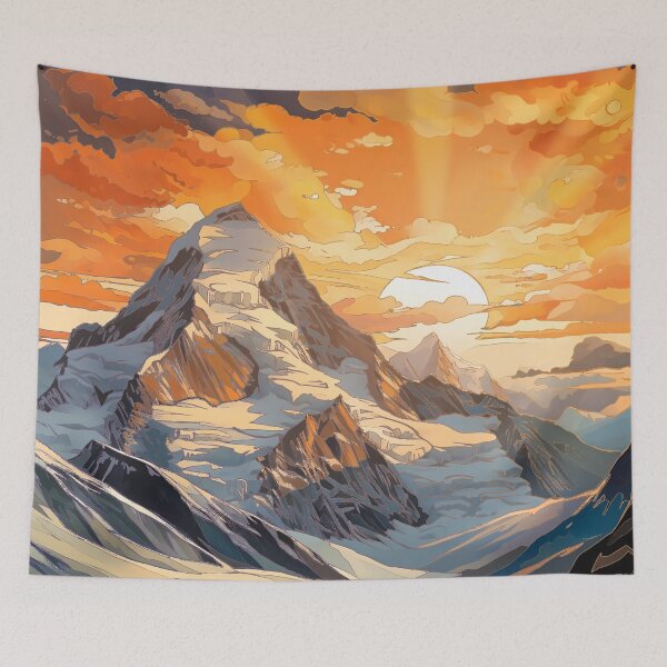 Item preview, Dramatic mountain sunrise designed and sold by TriianDancer.
