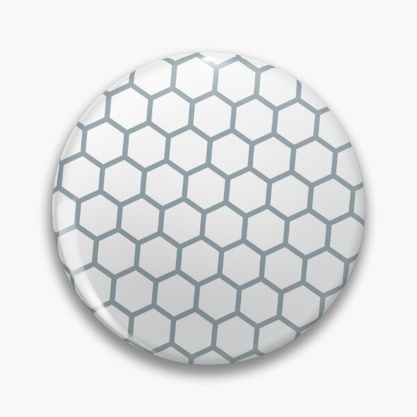 Item preview, Grey Hexagon Honeycomb Lattice Seamless White Perpetual Outline designed and sold by Alchemy-A-La-G.
