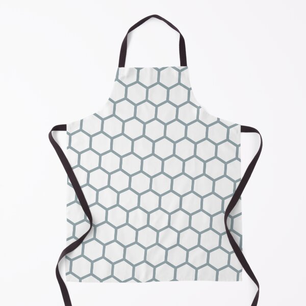 Item preview, Grey Hexagon Honeycomb Lattice Seamless White Perpetual Outline designed and sold by Alchemy-A-La-G.