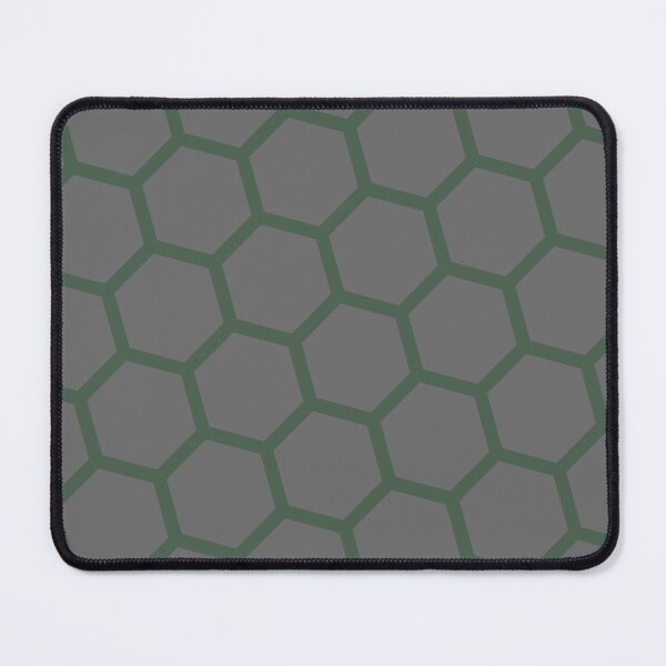 Item preview, Green Hexagon Honeycomb Lattice Seamless Grey Perpetual Outline designed and sold by Alchemy-A-La-G.