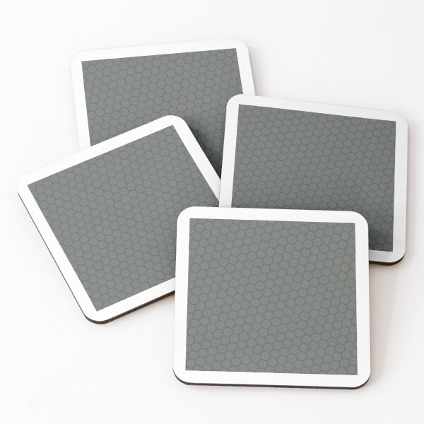 Item preview, Green Hexagon Honeycomb Lattice Seamless Grey Perpetual Outline designed and sold by Alchemy-A-La-G.