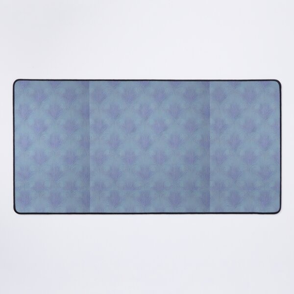Item preview, Gentle elegance Abstract floral motif in purple on a turquoise-light blue background designed and sold by Frostquest.