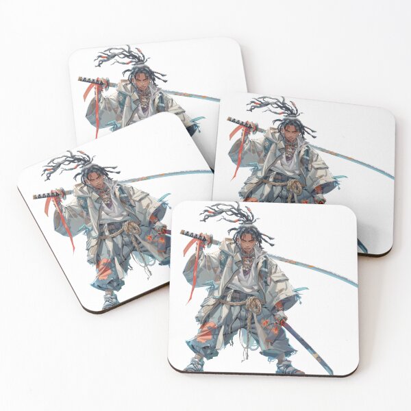 Item preview, Futuristic Anime Swordfighter - Cyber/Japanese Vintage Art designed and sold by OtherVisions.