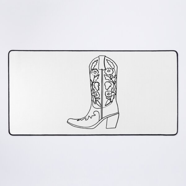 Item preview, Cowboy Boot Line Art designed and sold by jennysselling.