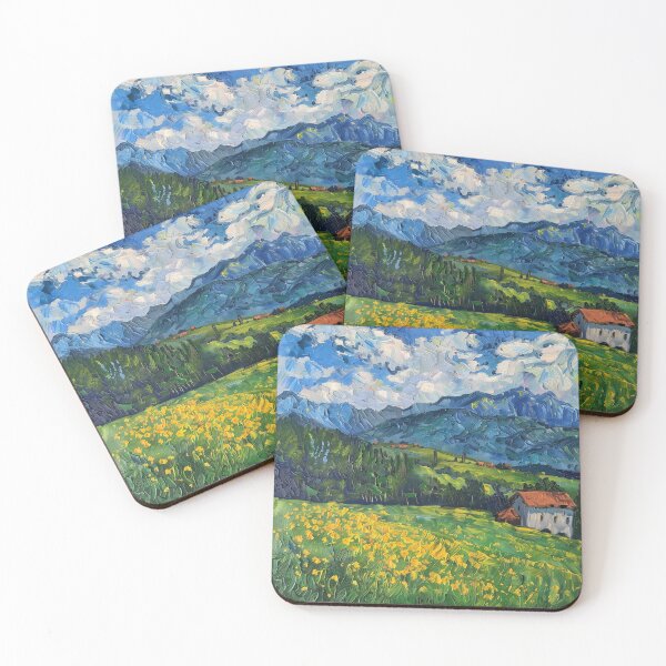 Item preview, Austrian landscape | Painting in the style of Vincent van Gogh designed and sold by ComicsFactory.